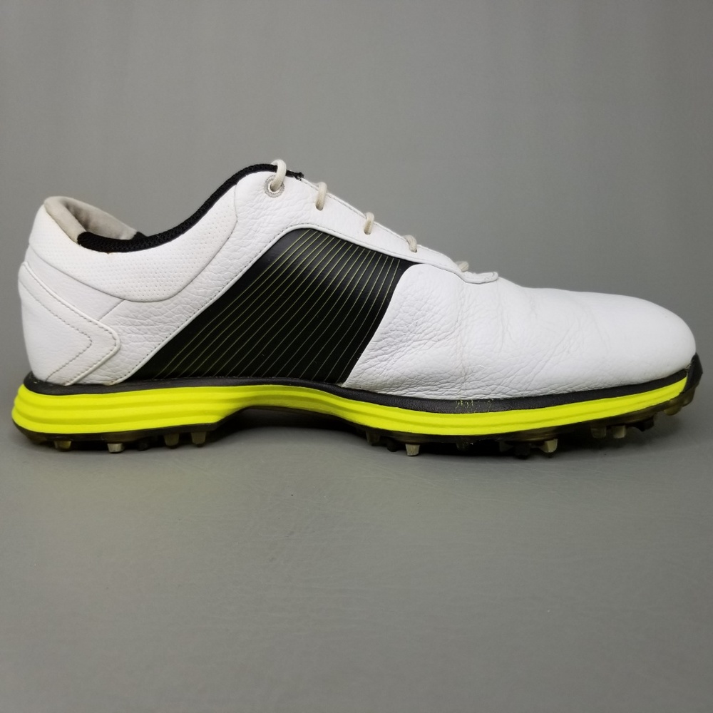 Nike Lunar Control Leather Golf Shoes 11.5 White - Picture 4 of 8